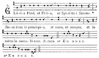 Gloria Patri - Glory be to the father hymn