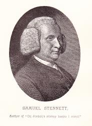 Samuel Stennett - On Jordan's stormy banks I stand hymn writer.