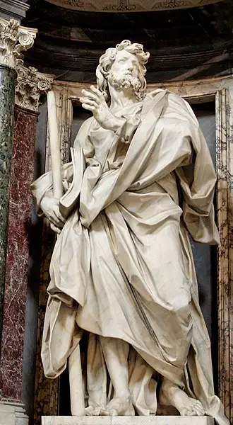 Statue of St James the Less - Let all mortals keep silence
