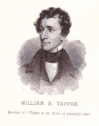 William B Tappan - 'Tis midnight; and on Olive's brow hymn writer